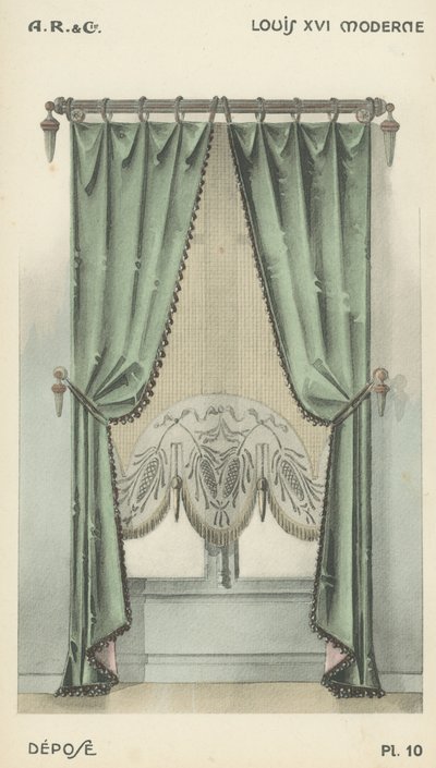Ilustración del catálogo de productos de diseño interior de A R & Cie, Francia de French School
