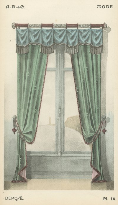 Ilustración del catálogo de productos de diseño interior de A R & Cie, Francia de French School