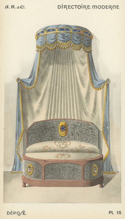 Ilustración del catálogo de productos de diseño interior de A R & Cie, Francia de French School