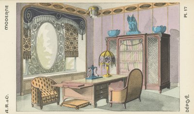 Ilustración del catálogo de productos de diseño interior de A R & Cie, Francia de French School