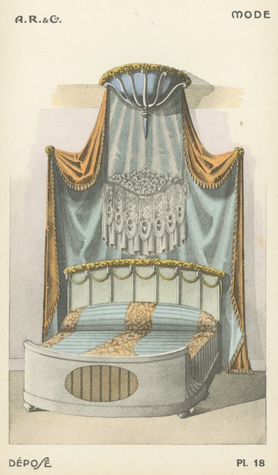 Ilustración del catálogo de productos de diseño interior de A R & Cie, Francia de French School