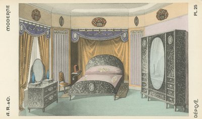 Ilustración del catálogo de productos de diseño interior de A R & Cie, Francia de French School
