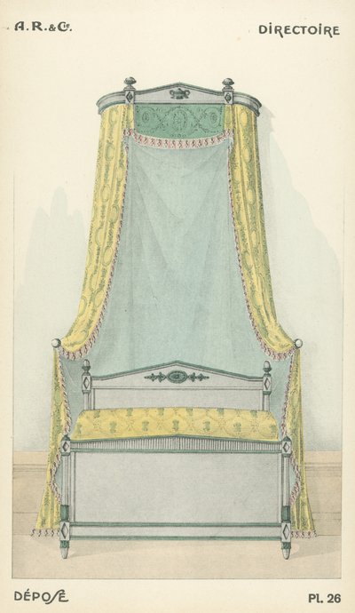 Ilustración del catálogo de productos de diseño interior de A R & Cie, Francia de French School