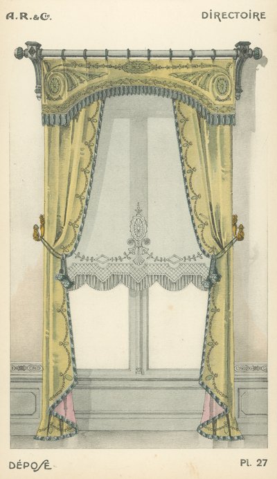 Ilustración del catálogo de productos de diseño interior de A R & Cie, Francia de French School