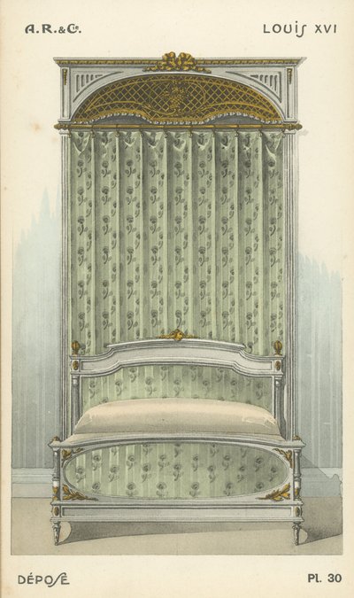 Ilustración del catálogo de productos de diseño interior de A R & Cie, Francia de French School
