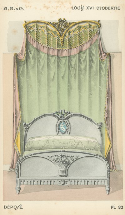 Ilustración del catálogo de productos de diseño interior de A R & Cie, Francia de French School