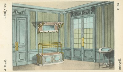 Ilustración del catálogo de productos de diseño interior de A R & Cie, Francia de French School