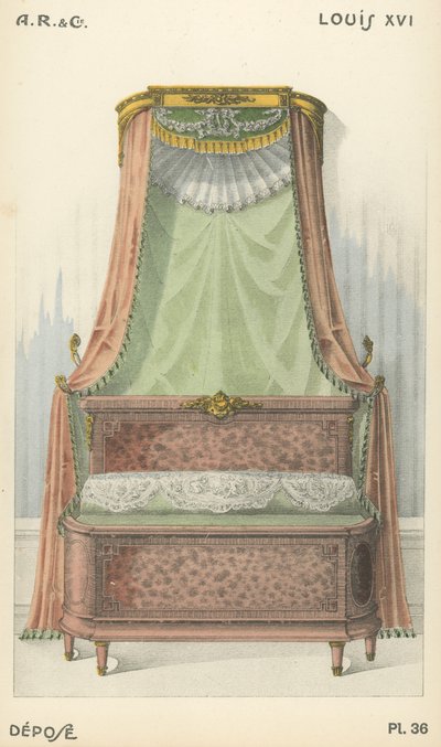 Ilustración del catálogo de productos de diseño interior de A R & Cie, Francia de French School