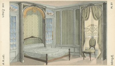 Ilustración del catálogo de productos de diseño interior de A R & Cie, Francia de French School