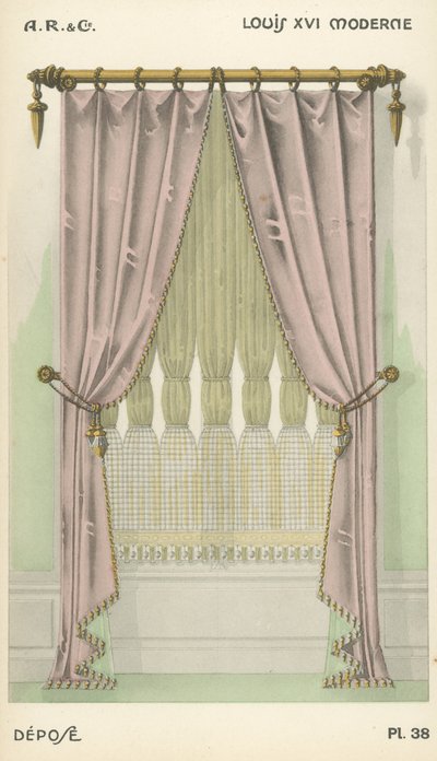 Ilustración del catálogo de productos de diseño interior de A R & Cie, Francia de French School