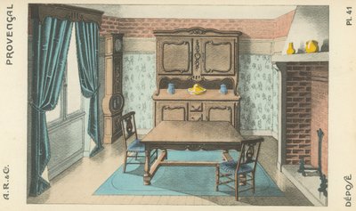 Ilustración del catálogo de productos de diseño interior de A R & Cie, Francia de French School