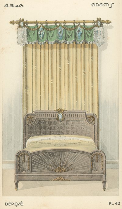 Ilustración del catálogo de productos de diseño interior de A R & Cie, Francia de French School