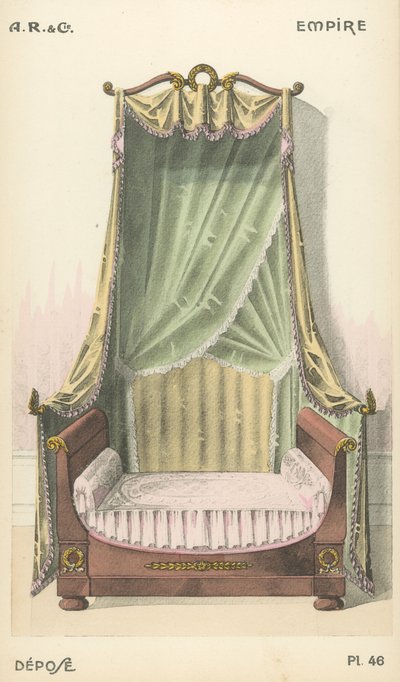 Ilustración del catálogo de productos de diseño interior de A R & Cie, Francia de French School