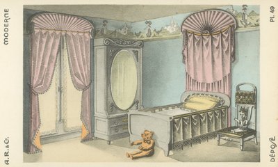 Ilustración del catálogo de productos de diseño de interiores de A R & Cie, Francia de French School