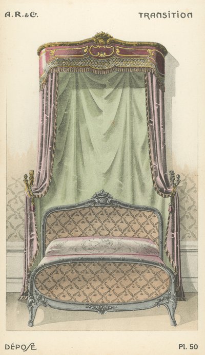 Ilustración del catálogo de productos de diseño de interiores de A R & Cie, Francia de French School