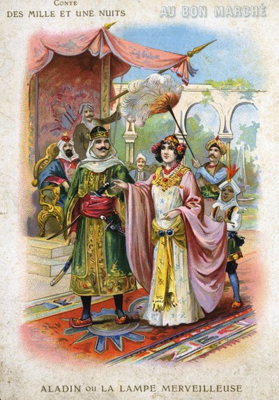 Ilustración de Aladino o la lámpara maravillosa en 