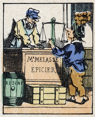 Ilustración del cuento "Historia verídica de Jeannot Serinet". Grabado en madera de Imagery Pellerin - Epinal, sd. Finales del siglo XIX. de French School