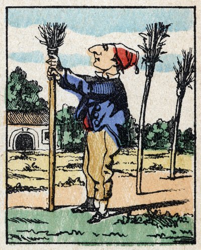 Ilustración del cuento "Historia Verídica de Jeannot Serinet" Grabado en madera de Imagerie Pellerin - Epinal, sd. Finales del siglo XIX. de French School