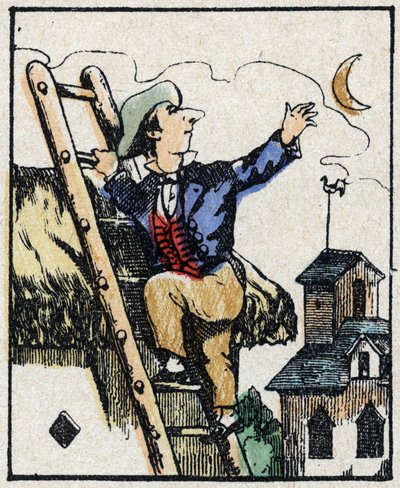 Ilustración del cuento "Historia verídica de Jeannot Serinet". Grabado en madera de Imaginería Pellerin - Epinal, finales del siglo XIX. de French School