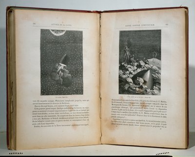 Ilustraciones de Alrededor de la Luna por Jules Verne (1828-1905) de French School