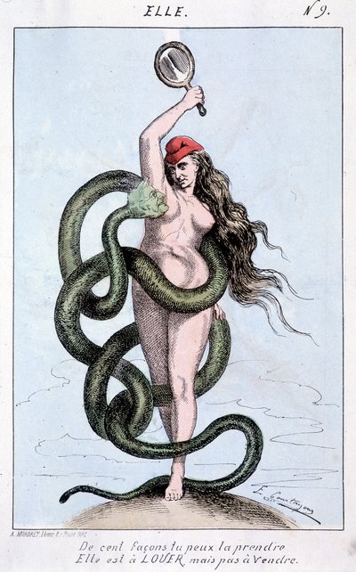 De cien maneras puedes tomarlo, está en alquiler, pero no en venta (Thiers como serpiente rodea a Marianne). de French School