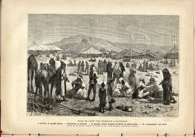 En el campamento de los peregrinos en Nazaret., Anónimo, El Peregrino de French School