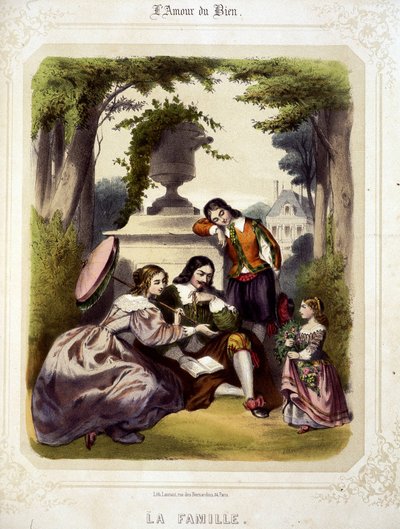 En el amor del bien de Sauvageot, segunda mitad del siglo XIX de French School