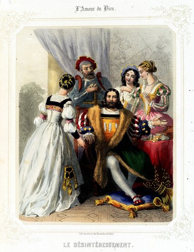 En el amor del bien de Sauvageot, segunda mitad del siglo XIX de French School