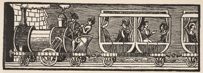 Inauguración del ferrocarril entre París y Orleans, 3 de mayo de 1843, ilustración de Histoire de la Nation Francaise, Ciencias, Volúmenes I y II, por Gabriel Hanotaux de French School