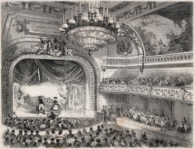Inauguración del teatro de la ciudad de Vichy el 2 de julio de French School