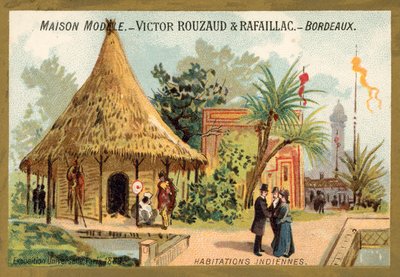Viviendas indias, Exposición Universal, París de French School