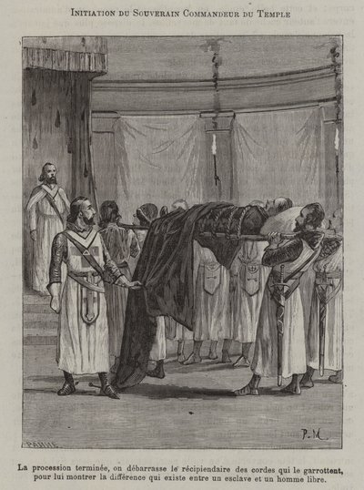 Iniciación de un comandante del templo de French School