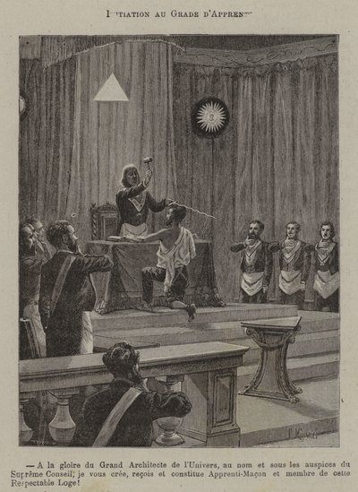Iniciación al grado de aprendiz (grabado) de French School