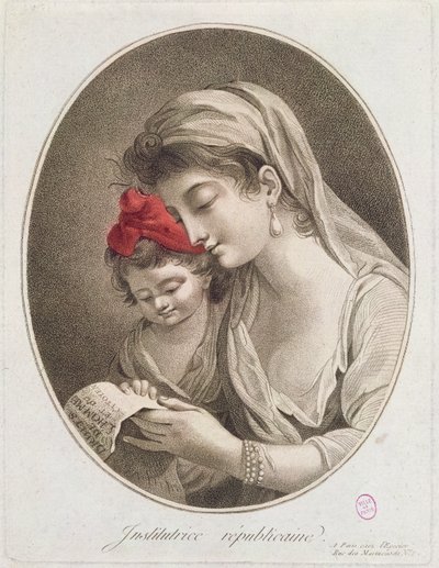 Institutrice Republicaine. c.1789 de French School