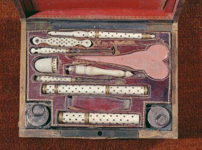 Estuche de instrumentos para vacunaciones, c.1820 de French School