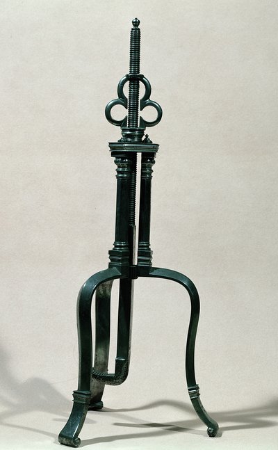 Instrumento para trepanación, similar a uno ilustrado por Ambroise Paré, siglo XVI-XVII de French School