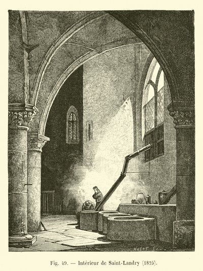 Interior de Saint-Landry, 1825 de French School