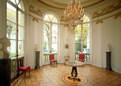 Interior del Salón Redondo, siglos XVIII-XIX de French School