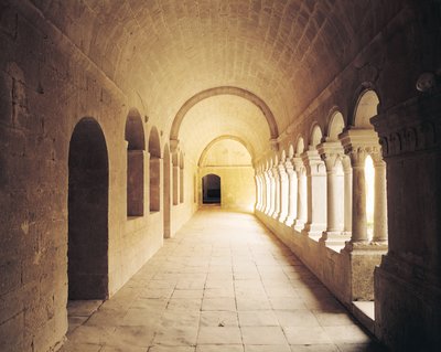Vista interior del claustro, fundado en 1148 de French School