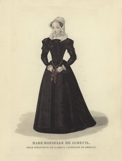 Isabelle de Limeuil, dama de honor de Catalina de Médici, esposa del rey Enrique II de Francia de French School