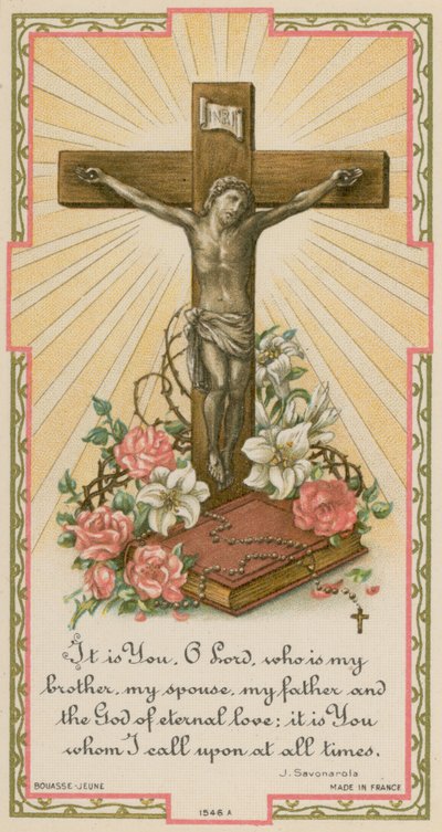 Eres Tú, oh Señor, quien es mi hermano, mi esposo, mi padre y el Dios del amor eterno; eres Tú a quien invoco en todo momento de French School