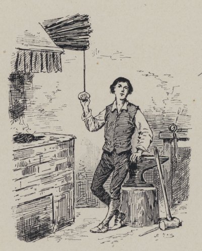 El compositor italiano Gioachino Rossini de niño (grabado) de French School