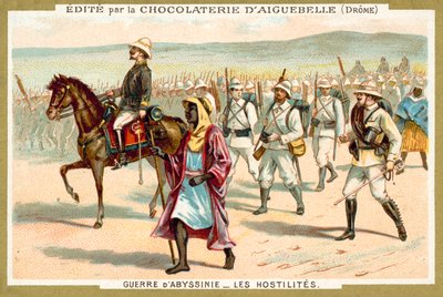 Tropas italianas en marcha, Primera Guerra Italo-Etíope de French School