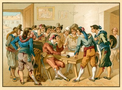 Traje de Italia de French School