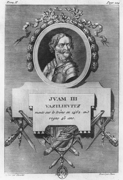Iván III el Grande (grabado) de French School