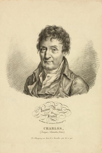 Jacques Alexandre César Charles, 1820 de French School