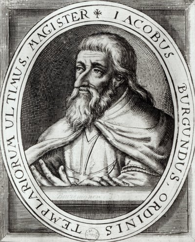 Jacques de Molay (c.1243-1314) Maestro de los Caballeros Templarios de French School