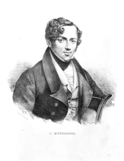Jakob Meyerbeer, compositor alemán, grabado por los hermanos van Lier de French School