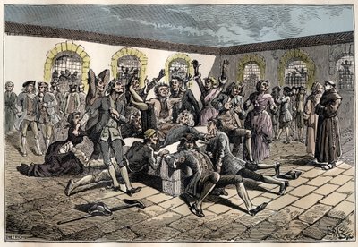 Convulsionario jansenista (o San Medardo) (Obras de convulsiones) en el siglo XVIII: 
