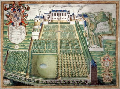 Jardín de las Plantas, París. 1636 de French School